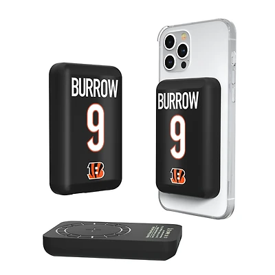 Keyscaper Joe Burrow Cincinnati Bengals 5000mAh Wireless Magnetic Power Bank