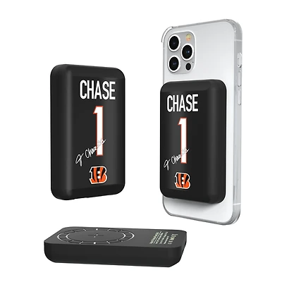 Keyscaper Ja'Marr Chase Cincinnati Bengals 5000mAh Wireless Magnetic Power Bank