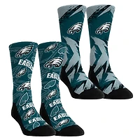 Youth Rock Em Socks  Philadelphia Eagles Game Day Two-Pack Crew Sock Set