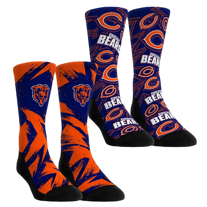Youth Rock Em Socks Chicago Bears Game Day Two-Pack Crew Sock Set