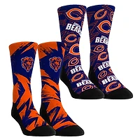 Youth Rock Em Socks  Chicago Bears Game Day Two-Pack Crew Sock Set