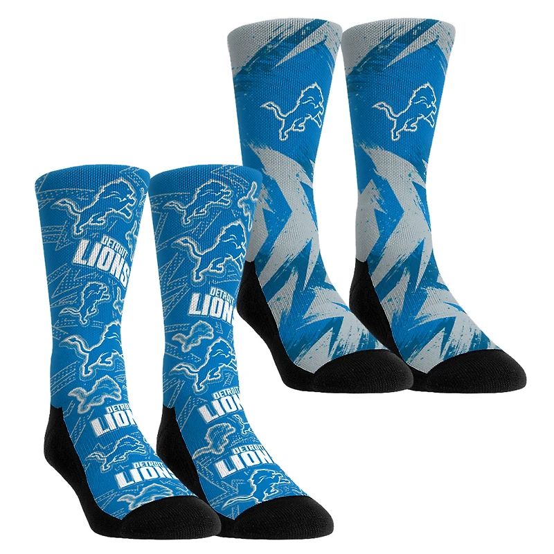 Youth Rock Em Socks Detroit Lions Game Day Two-Pack Crew Sock Set