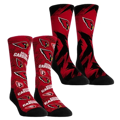 Youth Rock Em Socks Arizona Cardinals Game Day Two-Pack Crew Sock Set