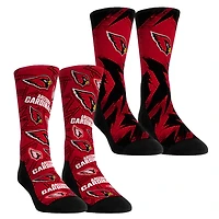 Youth Rock Em Socks  Arizona Cardinals Game Day Two-Pack Crew Sock Set