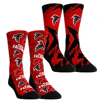 Youth Rock Em Socks  Atlanta Falcons Game Day Two-Pack Crew Sock Set