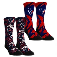 Youth Rock Em Socks  Houston Texans Game Day Two-Pack Crew Sock Set