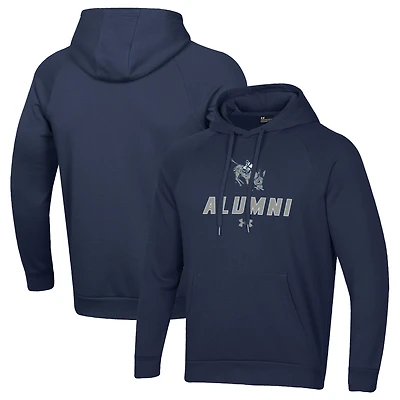 Men's Under Armour Navy Colorado School of Mines Orediggers Alumni Rival Fleece Pullover Hoodie