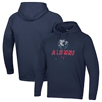 Men's Under Armour Navy Belmont Bruins Alumni Rival Fleece Pullover Hoodie