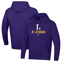 Men's Under Armour Purple Lipscomb Bisons Alumni Rival Fleece Pullover Hoodie