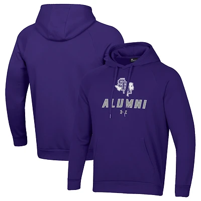 Men's Under Armour Purple Stephen F Austin Lumberjacks Alumni Rival Fleece Pullover Hoodie