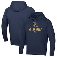Men's Under Armour Navy UNCG Spartans Alumni Rival Fleece Pullover Hoodie