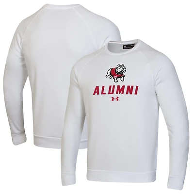 Men's Under Armour White Gardner-Webb Bulldogs Alumni Rival Fleece Pullover Sweatshirt