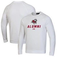 Men's Under Armour White Gardner-Webb Bulldogs Alumni Rival Fleece Pullover Sweatshirt