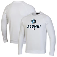 Men's Under Armour White Johns Hopkins Blue Jays Alumni Rival Fleece Pullover Sweatshirt