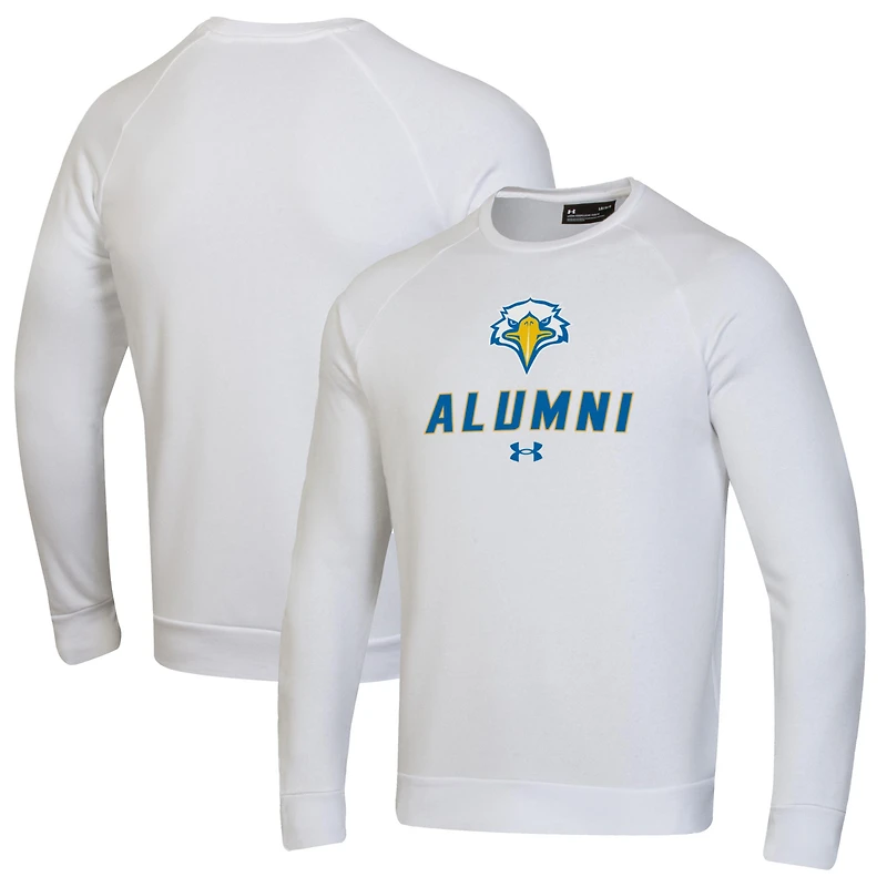 Men's Under Armour White Morehead State Eagles Alumni Rival Fleece Pullover Sweatshirt