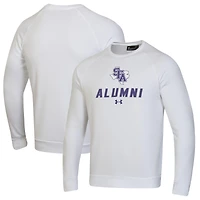 Men's Under Armour White Stephen F Austin Lumberjacks Alumni Rival Fleece Pullover Sweatshirt