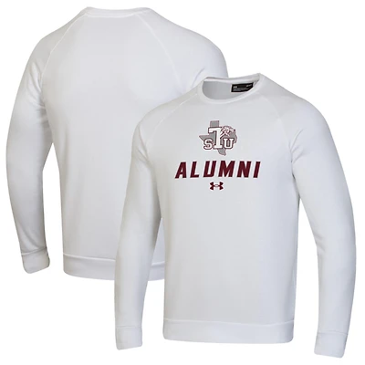 Men's Under Armour White Texas Southern Tigers Alumni Rival Fleece Pullover Sweatshirt