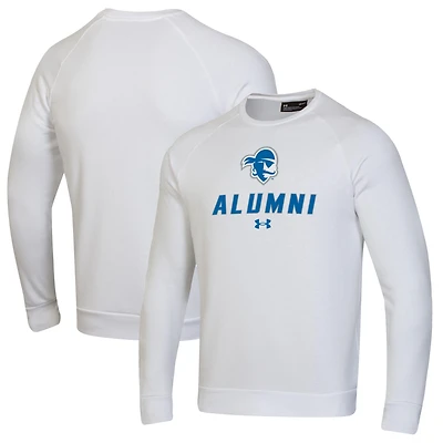 Men's Under Armour White Seton Hall Pirates Alumni Rival Fleece Pullover Sweatshirt