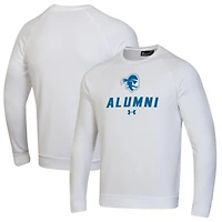 Men's Under Armour White Seton Hall Pirates Alumni Rival Fleece Pullover Sweatshirt