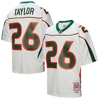 Men's Mitchell & Ness Sean Taylor White Miami Hurricanes 2001 Legacy Jersey