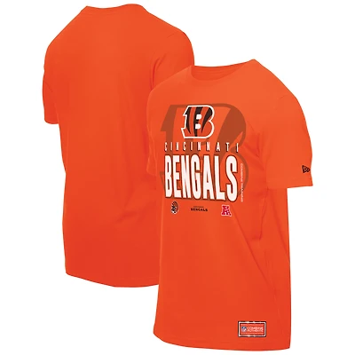 Men's New Era  Orange Cincinnati Bengals 2025 NFL Training Camp T-Shirt