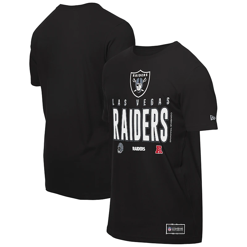 Men's New Era  Black Las Vegas Raiders 2025 NFL Training Camp T-Shirt