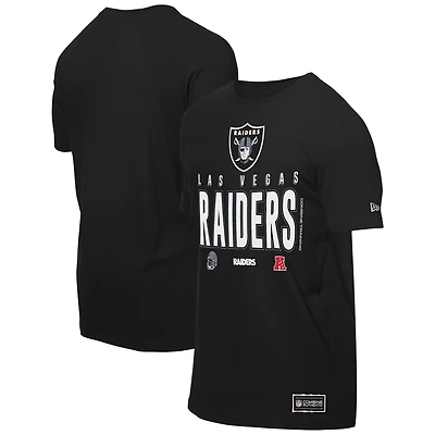 Men's New Era  Black Las Vegas Raiders 2025 NFL Training Camp T-Shirt