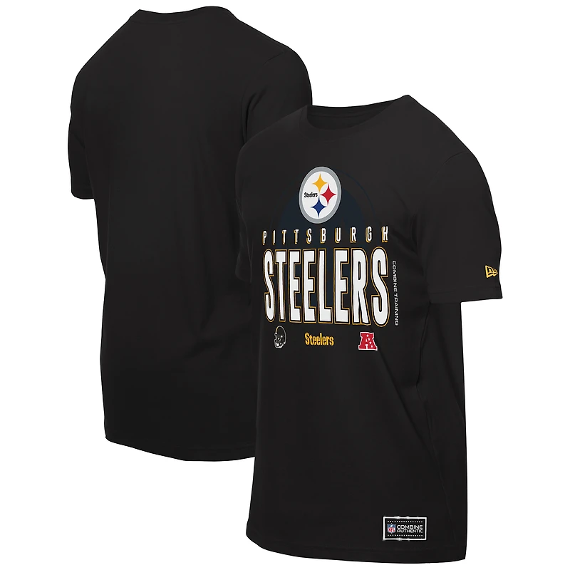 Men's New Era Black Pittsburgh Steelers 2025 NFL Training Camp T-Shirt