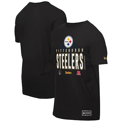 Men's New Era  Black Pittsburgh Steelers 2025 NFL Training Camp T-Shirt