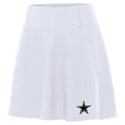 Women's Antigua White Dallas Cowboys  Brushed Carbon Chip Skort
