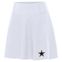 Women's Antigua White Dallas Cowboys  Brushed Carbon Chip Skort