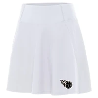 Women's Antigua White Tennessee Titans  Brushed Carbon Chip Skort