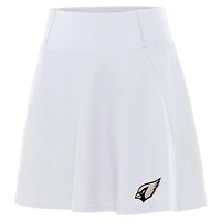Women's Antigua White Arizona Cardinals  Brushed Carbon Chip Skort