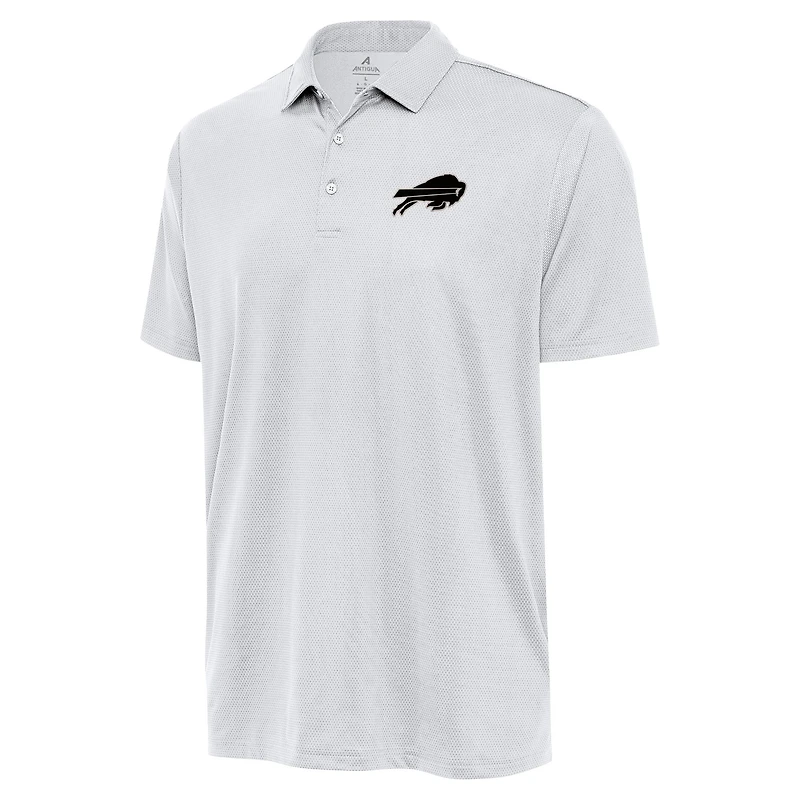 Men's Antigua White Buffalo Bills Ellipse Performance Polo