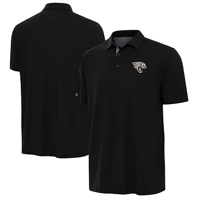 Men's Antigua Black Jacksonville Jaguars Era Polo