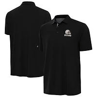 Men's Antigua Black Cleveland Browns Era Polo