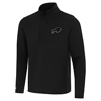 Men's Antigua  Black Buffalo Bills Insider Quarter-Zip Jacket