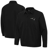 Men's Antigua Black New England Patriots Pivot Full-Zip Jacket