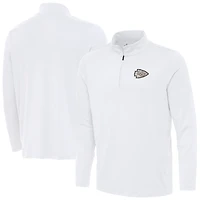 Men's Antigua  White Kansas City Chiefs Reprocess Quarter-Zip Top