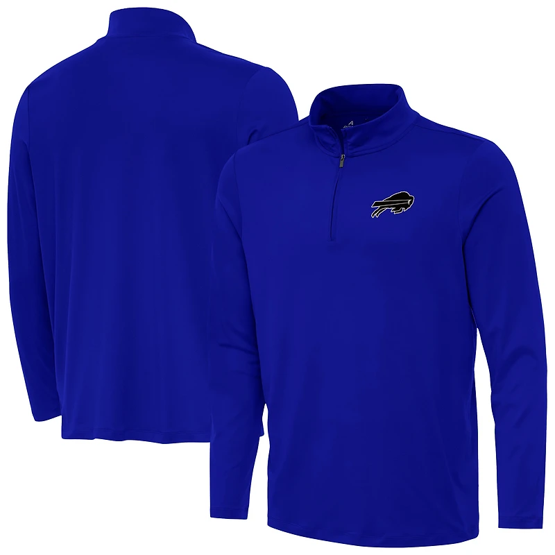 Men's Antigua Royal Buffalo Bills Reprocess Quarter-Zip Top