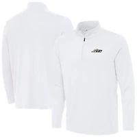 Men's Antigua  White New York Jets Reprocess Quarter-Zip Top