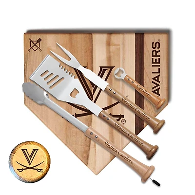 Baseball BBQ Virginia Cavaliers 17'' Grand Slam Combo Set