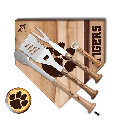Baseball BBQ Clemson Tigers 17'' Grand Slam Combo Set