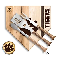 Baseball BBQ Clemson Tigers 17" Silver Slugger Combo Set