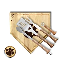 Baseball BBQ Clemson Tigers 17" Trough Grand Slam Combo Set