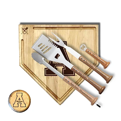 Baseball BBQ Appalachian State Mountaineers 17" Trough Grand Slam Combo Set