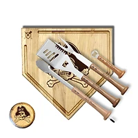 Baseball BBQ ECU Pirates 17" Trough Grand Slam Combo Set
