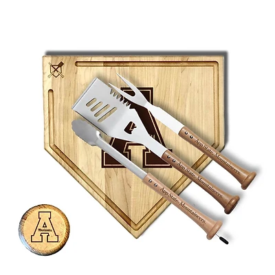 Baseball BBQ Appalachian State Mountaineers 17" Trough Silver Slugger Combo Set