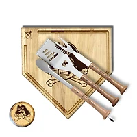 Baseball BBQ ECU Pirates 17" Trough Silver Slugger Combo Set