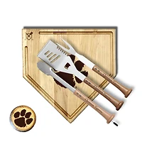 Baseball BBQ Clemson Tigers 17" Trough Silver Slugger Combo Set